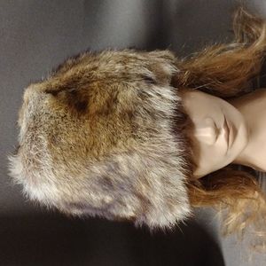 Genuine Fur tall pillbox style hat